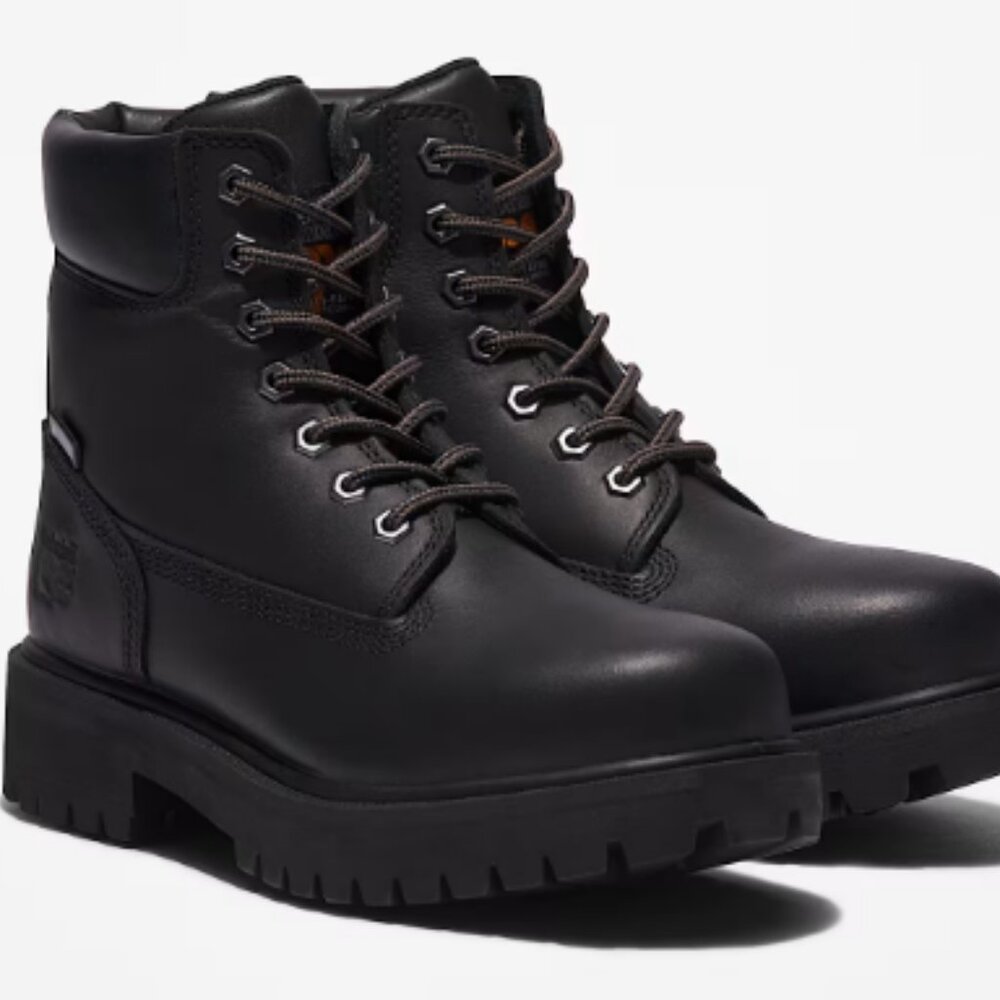 New in Box Timberland Pro Direct Attach Soft Toe Size 12 Wide Black Boots